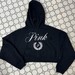 PINK Victoria's Secret Black Hoodie with Logo